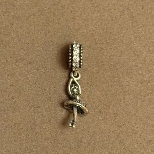 Pandora silver dancing ballerina charm